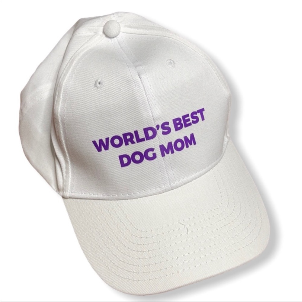 NWOT World’s Best Dog Mom White Hat